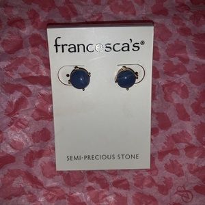 FRANCESCAS SEMI PRECIOUS BLUE EARRINGS